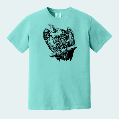 Hooded Vulture (Limited Edition for September) Unisex Comfort Color Tee