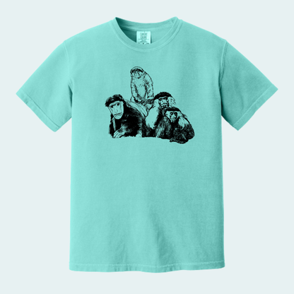 Colobus Mixed Species Fundraiser (Limited Edition for August) Unisex Comfort Color Tee