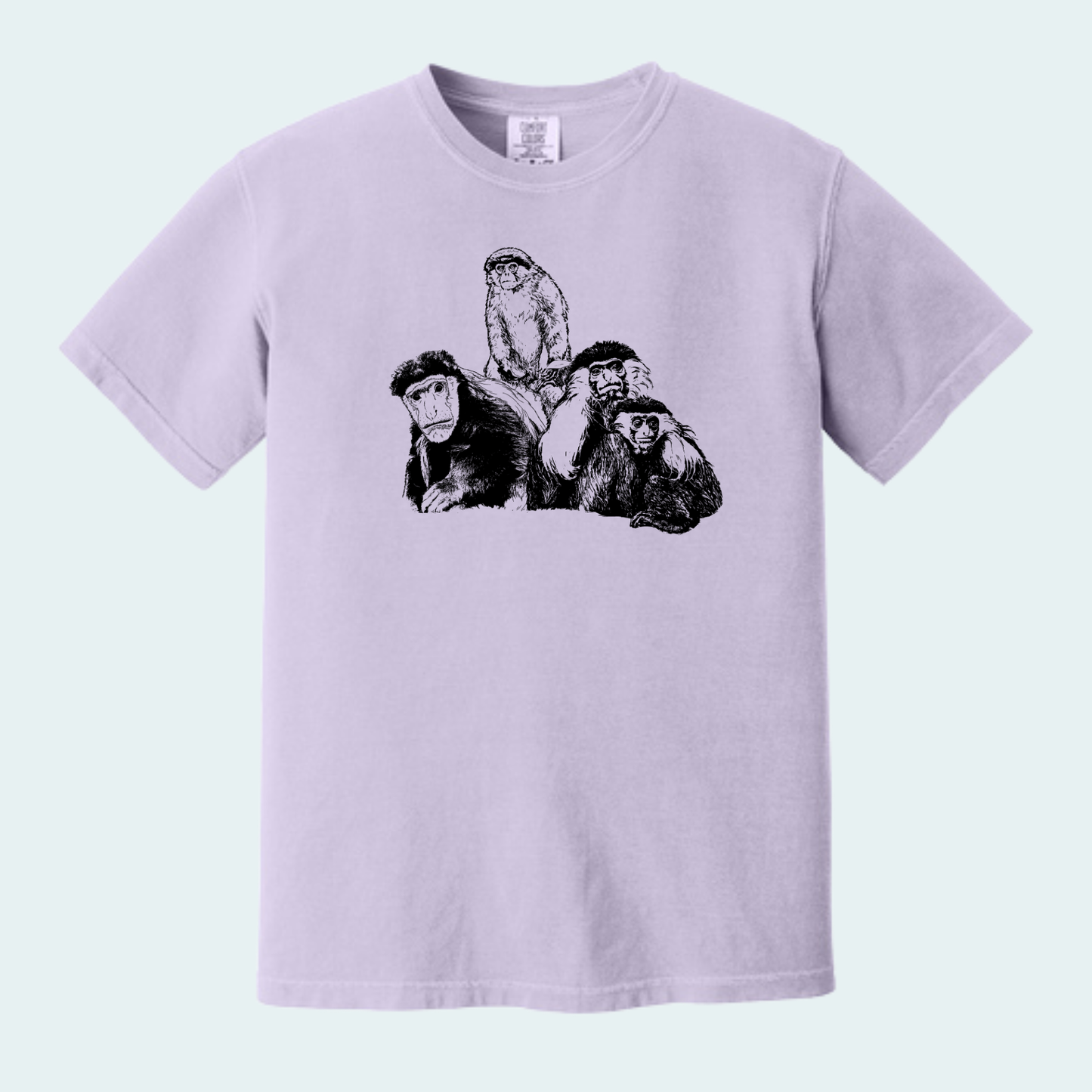 Colobus Mixed Species Fundraiser (Limited Edition for August) Unisex Comfort Color Tee