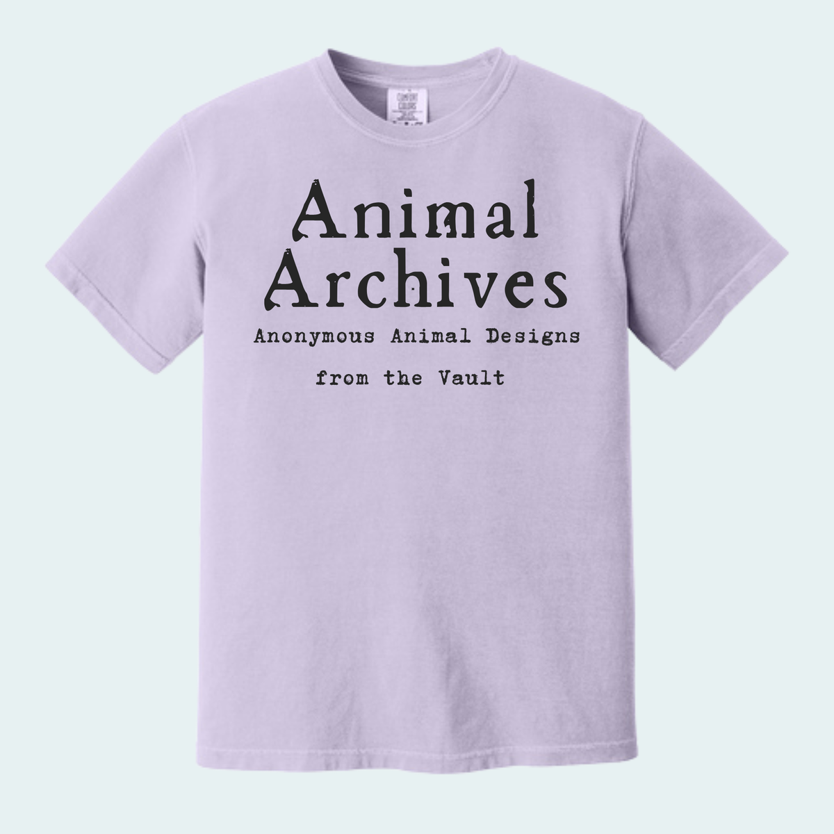 Animal Archives (Anonymous Animal Designs from the Vault) Unisex Comfort Color Tee