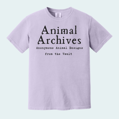 Animal Archives (Anonymous Animal Designs from the Vault) Unisex Comfort Color Tee