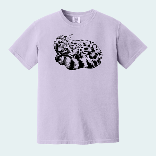 Large Spotted Genet (Limited Edition for October) Unisex Comfort Color Tee