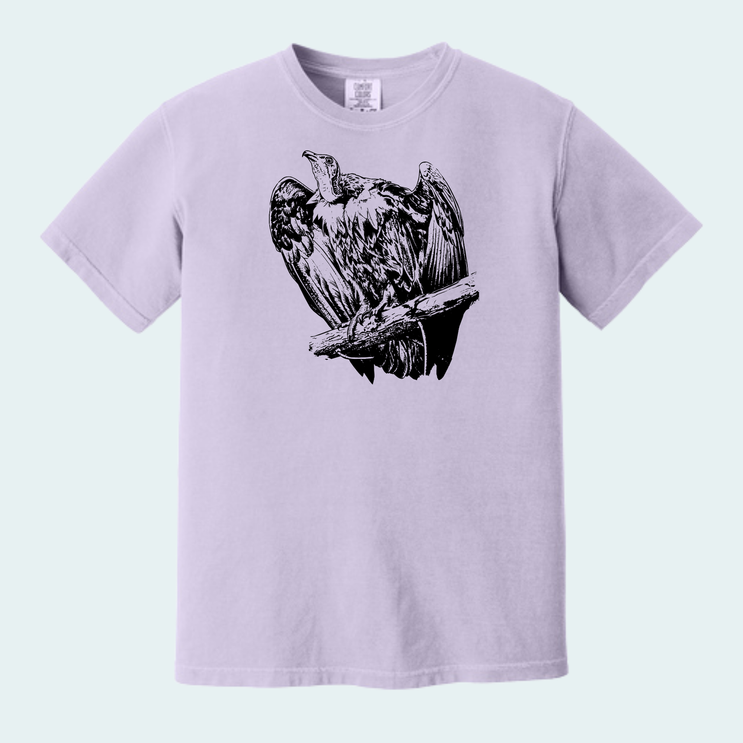 Hooded Vulture (Limited Edition for September) Unisex Comfort Color Tee