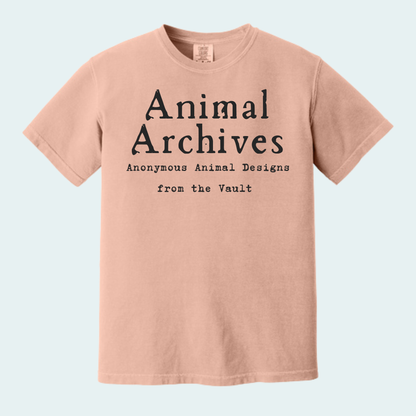 Animal Archives (Anonymous Animal Designs from the Vault) Unisex Comfort Color Tee