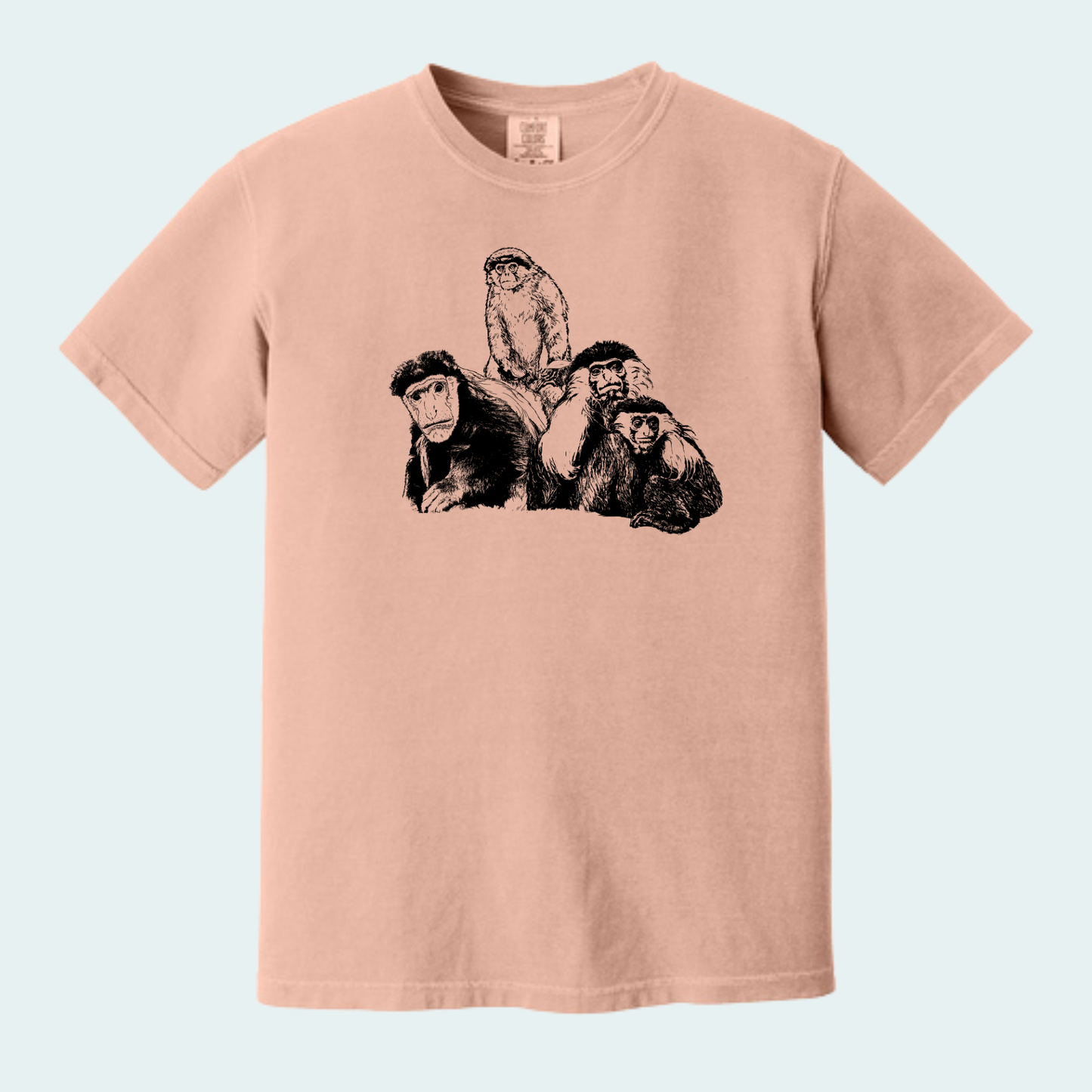 Colobus Mixed Species Fundraiser (Limited Edition for August) Unisex Comfort Color Tee