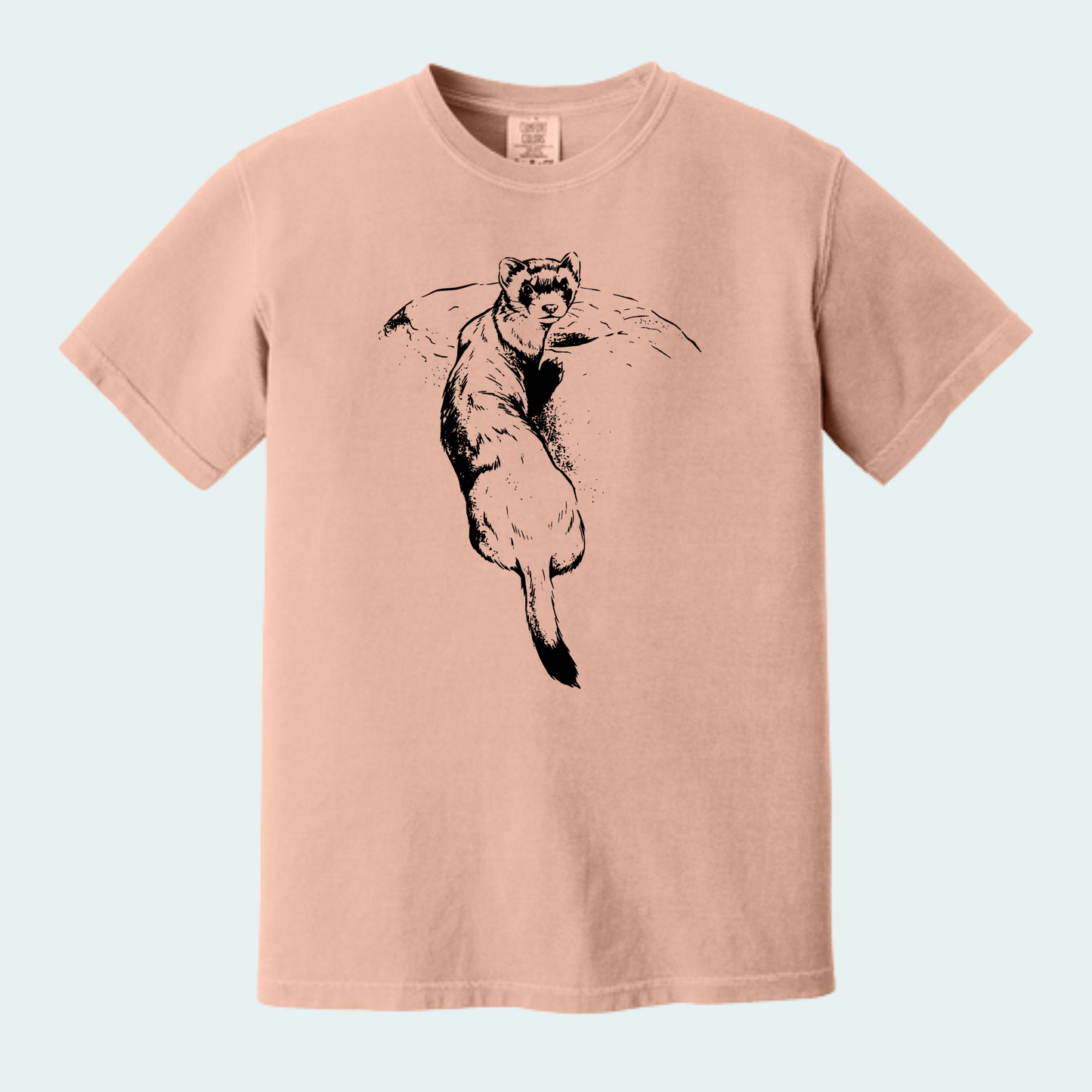 Black Footed Ferret (Limited Edition for September) Unisex Comfort Color Tee
