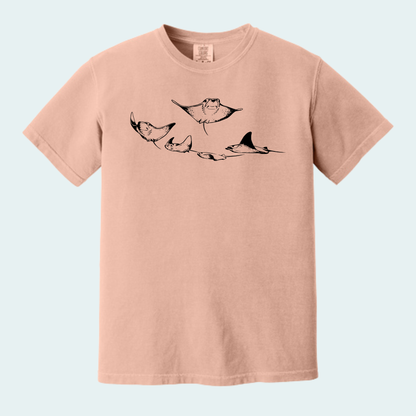 Cownose Rays (Limited Edition for October) Unisex Comfort Color Tee