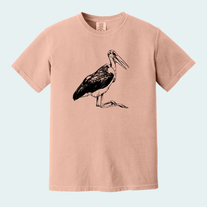 Marabou Stork (Limited Edition for August) Unisex Comfort Color Tee