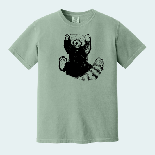 Red Panda - Paws UP (Limited Edition for September) Unisex Comfort Color Tee
