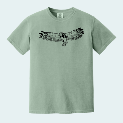 Verreaux's Eagle Owl (Limited Edition for August) Unisex Comfort Color Tee