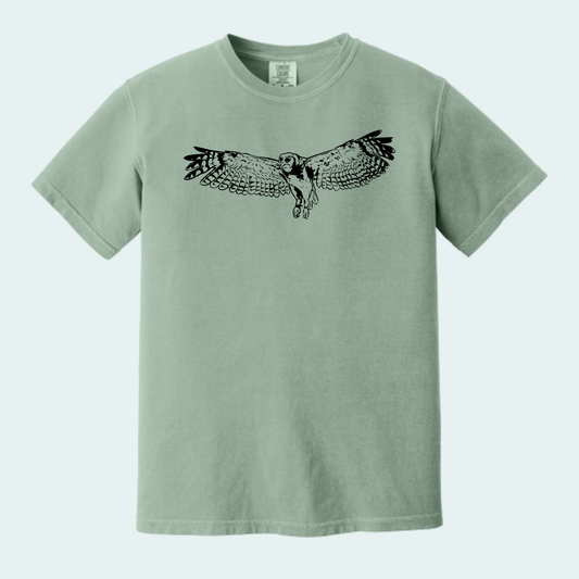 Verreaux's Eagle Owl (Limited Edition for August) Unisex Comfort Color Tee