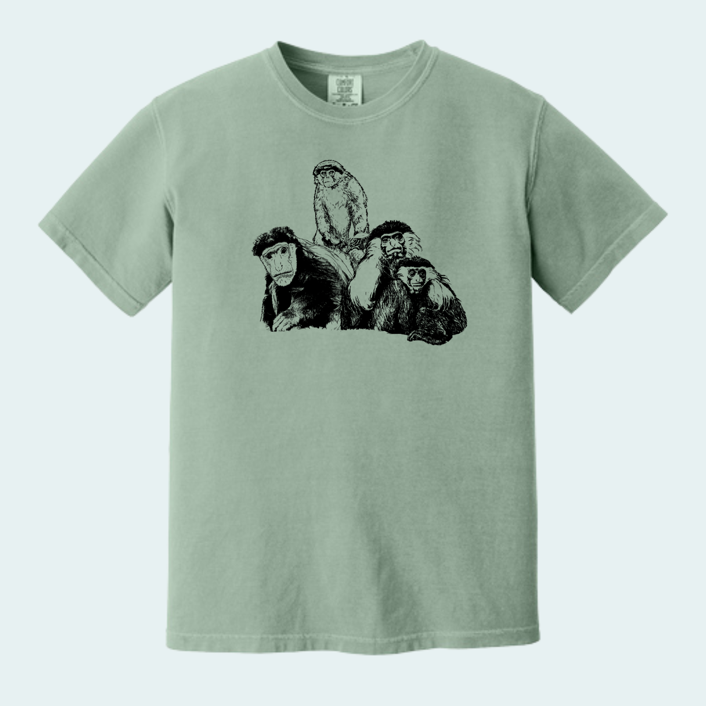 Colobus Mixed Species Fundraiser (Limited Edition for August) Unisex Comfort Color Tee