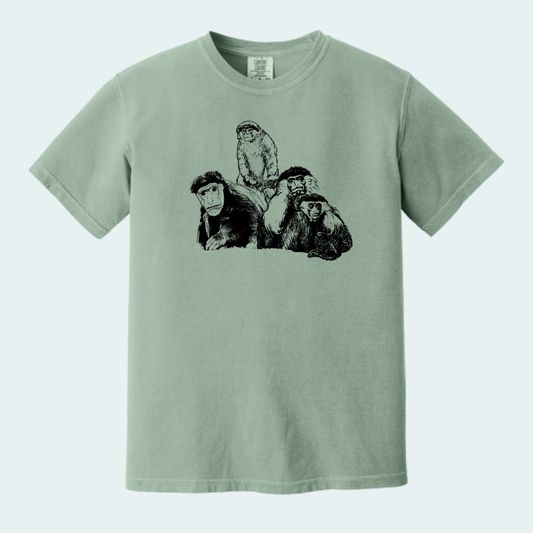 Colobus Mixed Species Fundraiser (Limited Edition for August) Unisex Comfort Color Tee