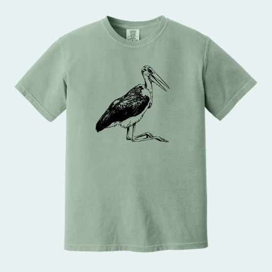 Marabou Stork (Limited Edition for August) Unisex Comfort Color Tee
