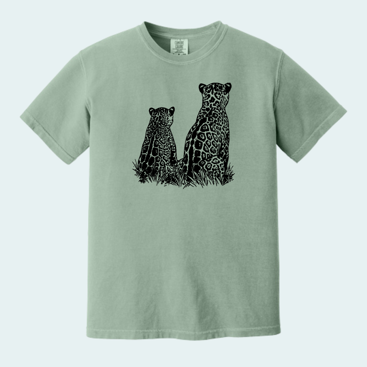Two Jaguars -Fundraiser for Wild Cat Research and Management(Limited Edition for October) Unisex Comfort Color Tee