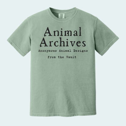 Animal Archives (Anonymous Animal Designs from the Vault) Unisex Comfort Color Tee