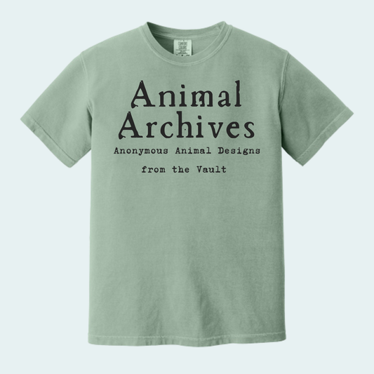 Animal Archives (Anonymous Animal Designs from the Vault) Unisex Comfort Color Tee