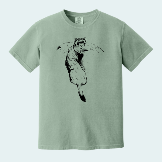 Black Footed Ferret (Limited Edition for September) Unisex Comfort Color Tee