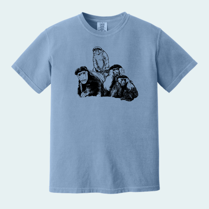 Colobus Mixed Species Fundraiser (Limited Edition for August) Unisex Comfort Color Tee
