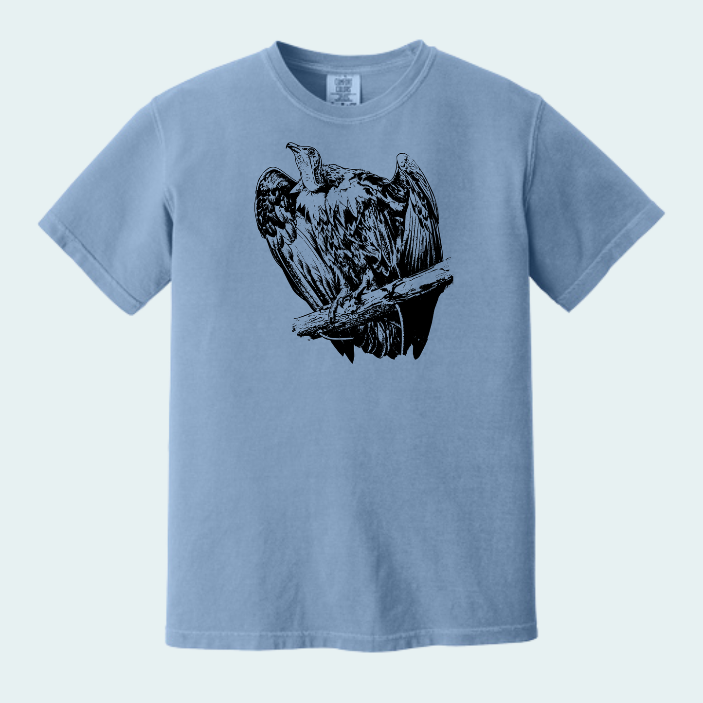 Hooded Vulture (Limited Edition for September) Unisex Comfort Color Tee