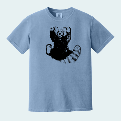 Red Panda - Paws UP (Limited Edition for September) Unisex Comfort Color Tee