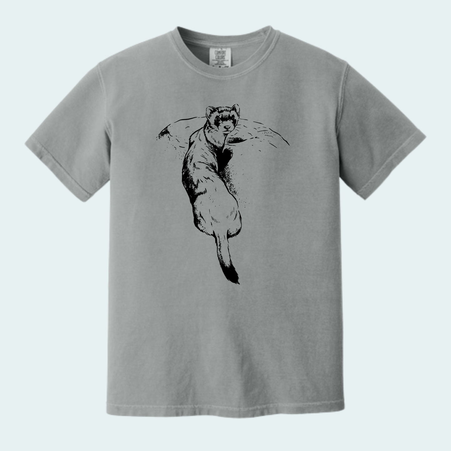 Black Footed Ferret (Limited Edition for September) Unisex Comfort Color Tee
