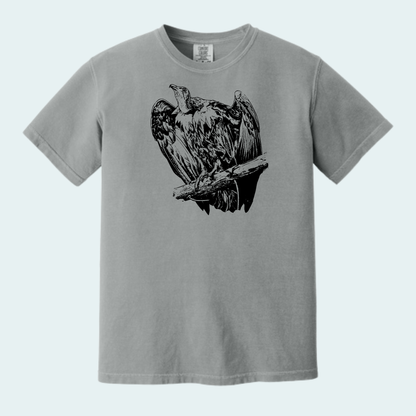 Hooded Vulture (Limited Edition for September) Unisex Comfort Color Tee