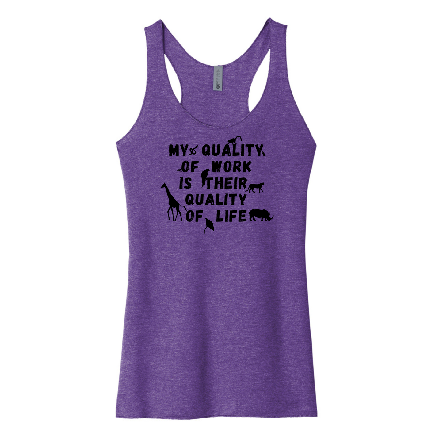 My Quality of Work Quote - Women's Tank