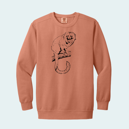 Golden Lion Tamarin (Limited Edition for July) Comfort Color Crewneck