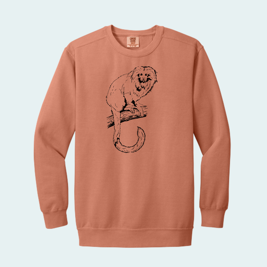 Golden Lion Tamarin (Limited Edition for July) Comfort Color Crewneck
