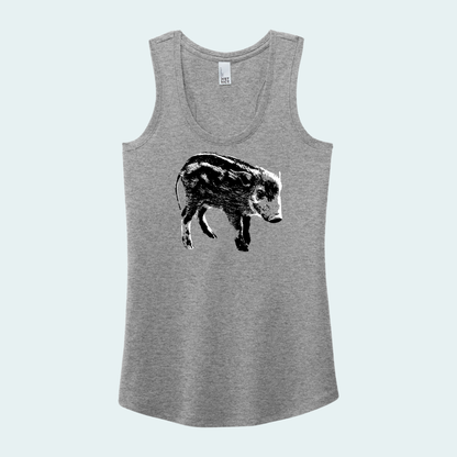 Red River Hog Piglet (Limited Edition for January) Women's Tank