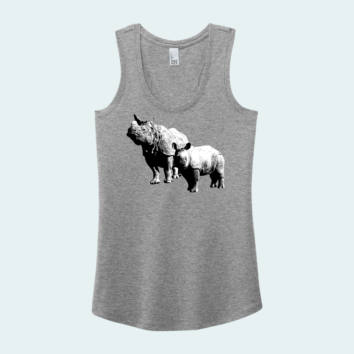 Rhino with Baby (Limited Edition for January) Women's Tank