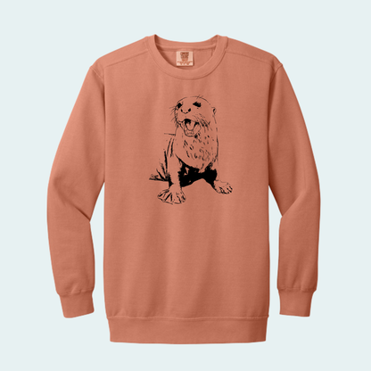 Giant River Otter (Limited Edition for July) Comfort Color Crewneck