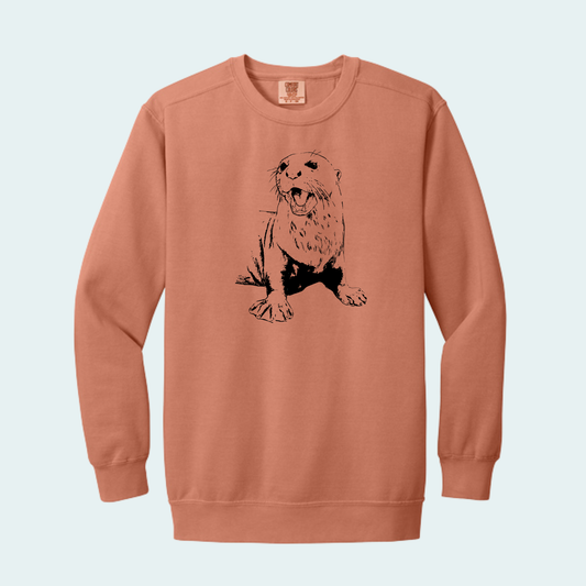 Giant River Otter (Limited Edition for July) Comfort Color Crewneck