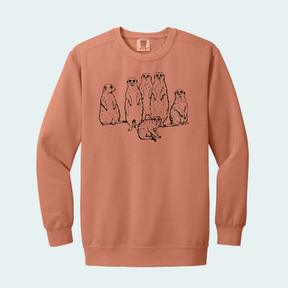 Meerkat Mob (Limited Edition for July) Comfort Color Crewneck