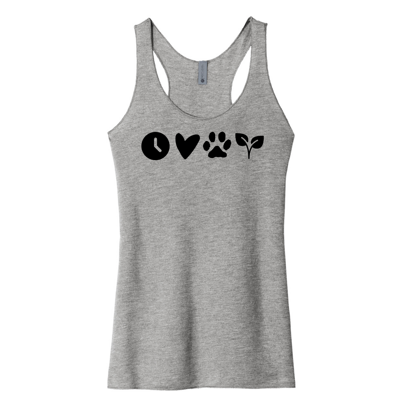 Clock, Heart, Paw, Leaf - Women's Tank