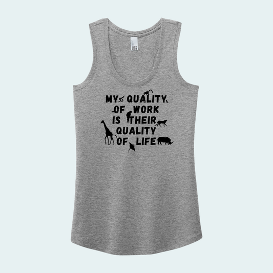 Quality of Life Quote (Limited Edition for February) Women's Tank