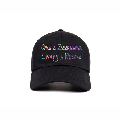 Once a Zookeeper Always a Keeper Rainbow Embroidery - Hat