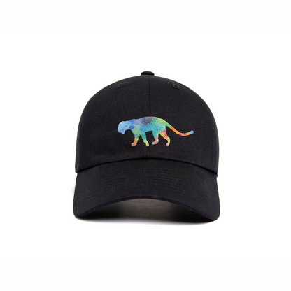 Clouded Leopard Rainbow Embroidery - Hat