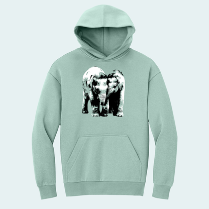Baby Elephants (Limited Edition for January) Heavy Hoodie
