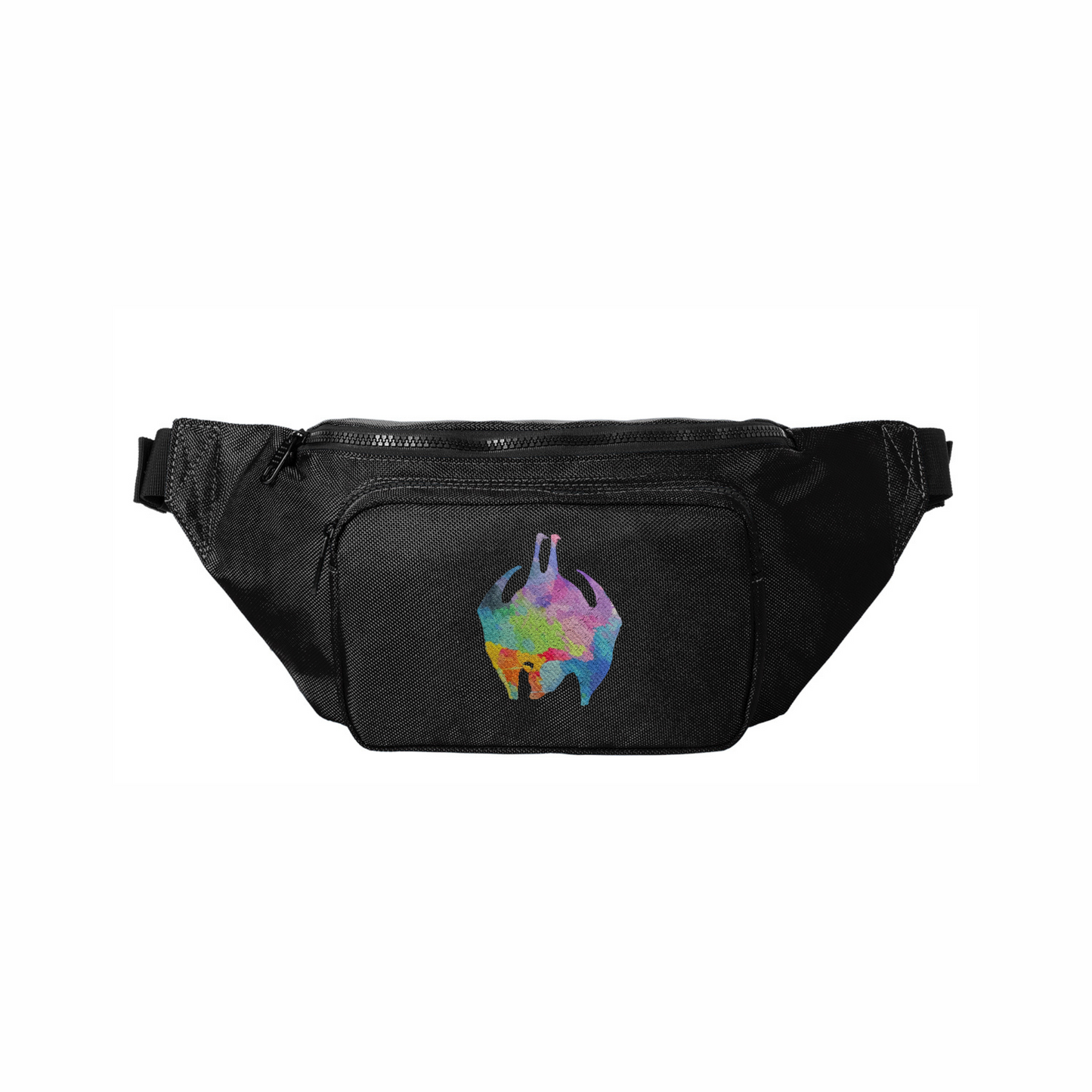 Flying Fox Rainbow Embroidery - Crossbody Hip Bag