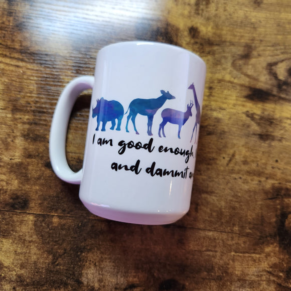 Hoofstock animals love me quote - 15oz Mug