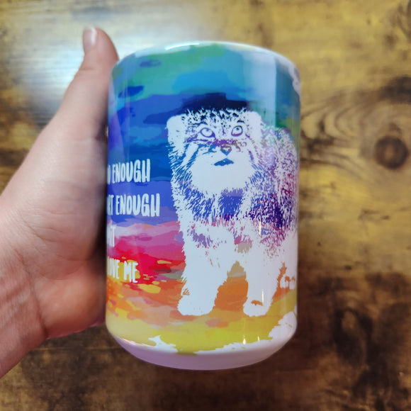 Pallas Cat Animals Love me Quote - 15oz Mug