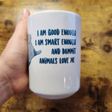 Cita de Stingray Animals Love me - Taza de 15 oz