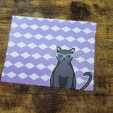 Gato Negro - Paño para lentes (hecho a pedido) 