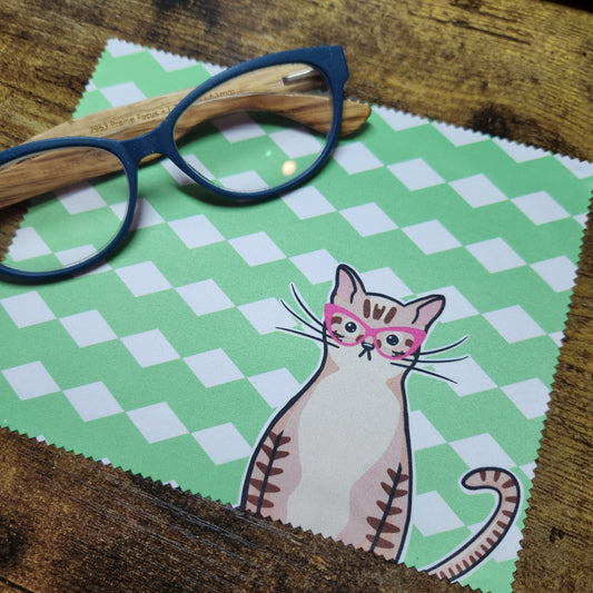 Tabby Cat - Paño para lentes (hecho a pedido)