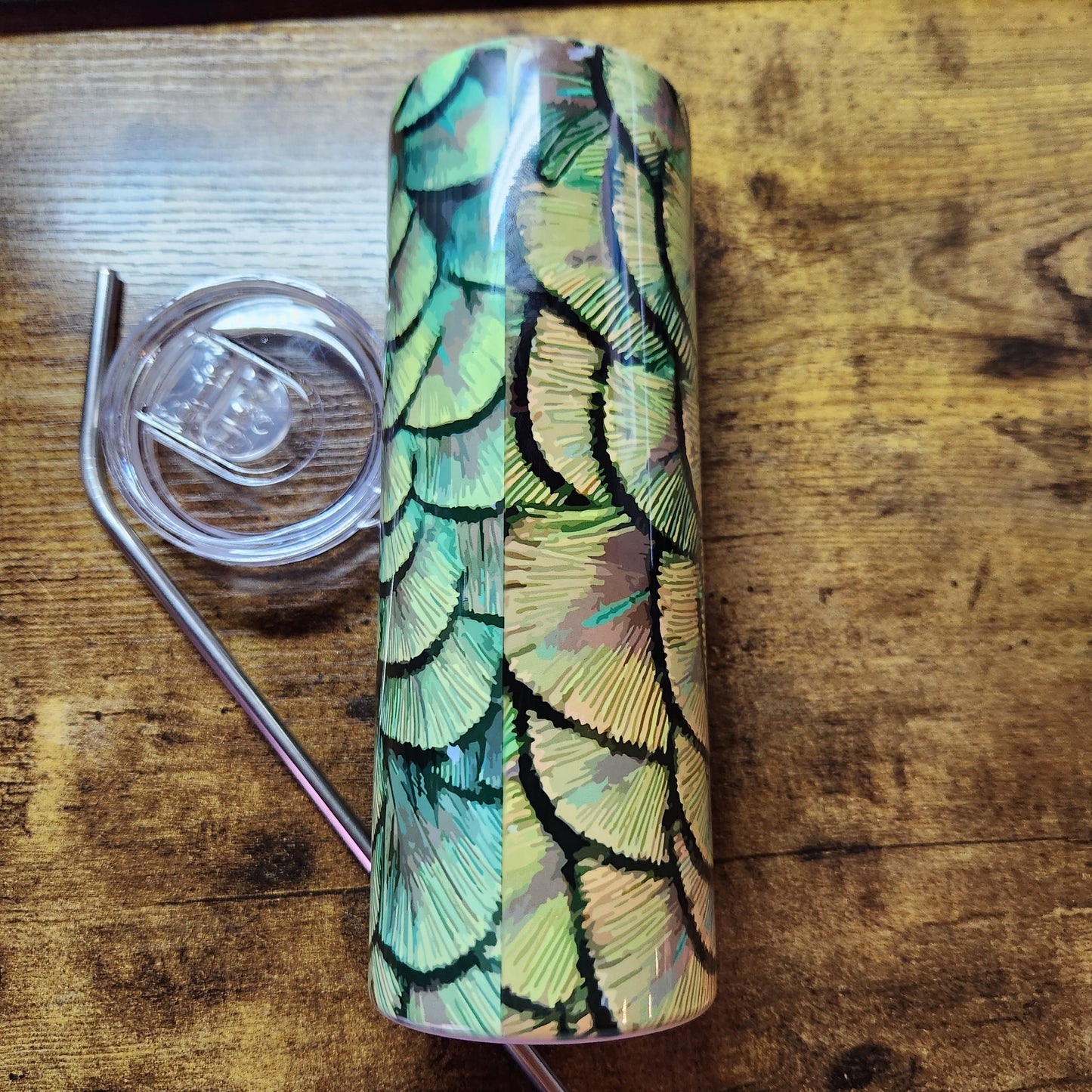 Peacock Feathers - Find me Where the WIld Things are - 20oz Tumbler (Made to Order)