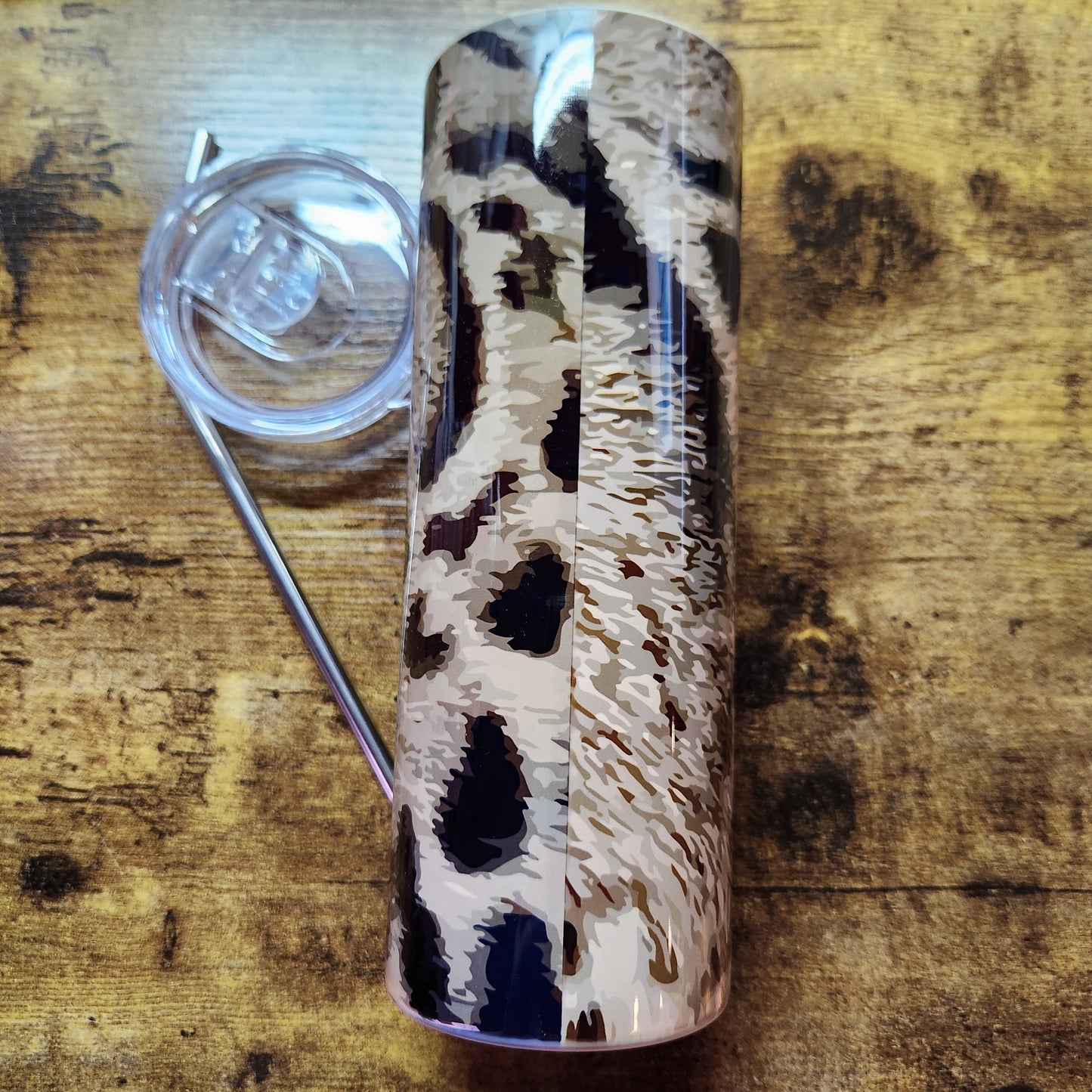 Clouded Leopard Spots - Cat Crazy - 20oz Tumbler (Made to Order)