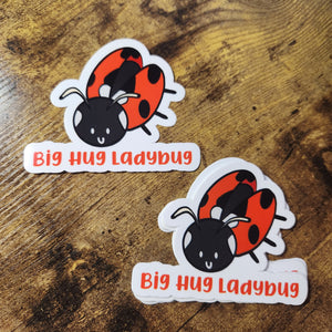 Big Hug Ladybug Sketch - Sticker