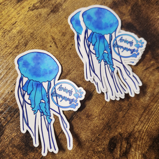 Bosquejo de medusas - Pegatina 